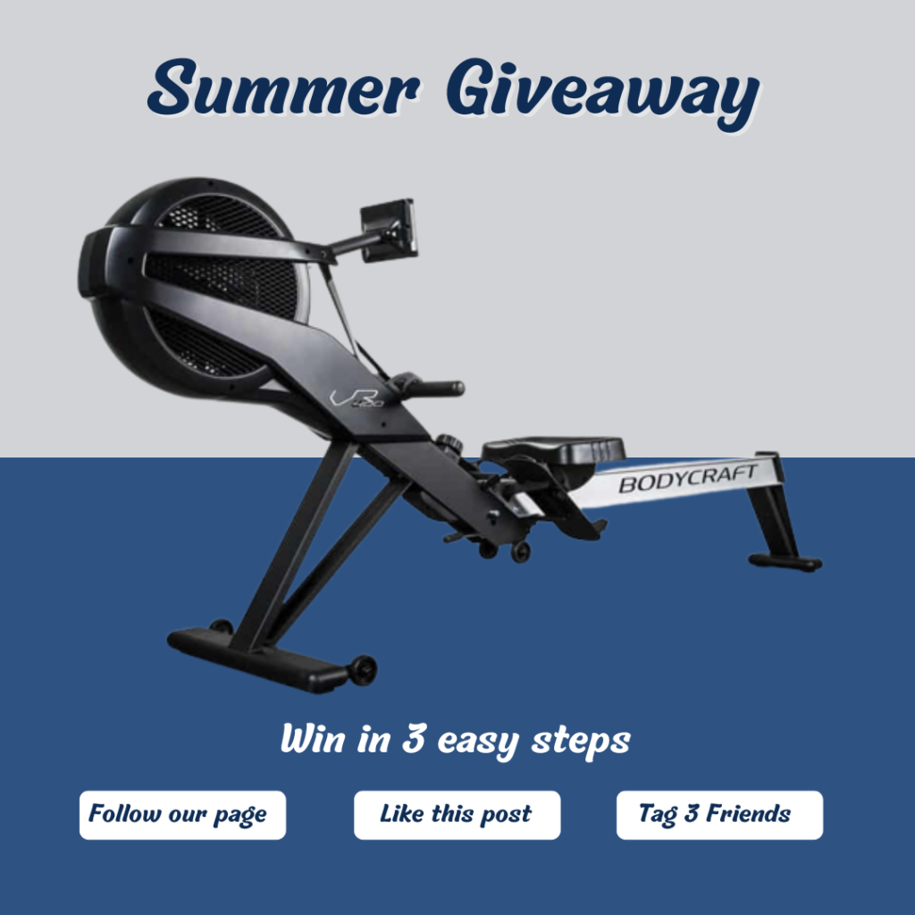blue white modern giveaway instagram post